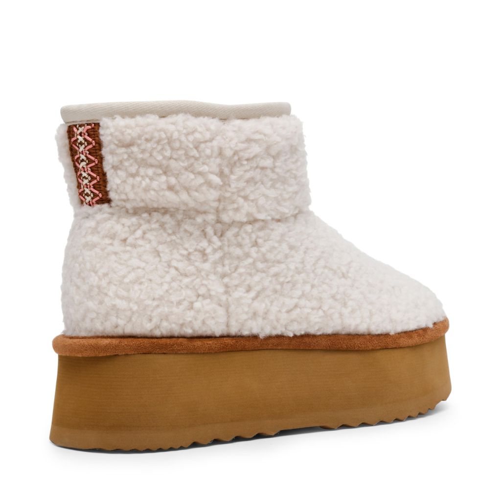 Steve Madden Women's Crue Ankle Platform Boot - Natural, Size 8