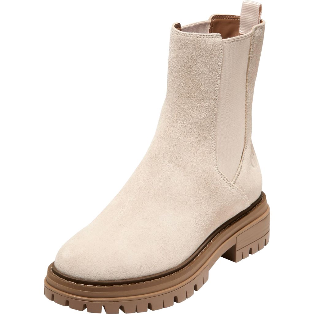 Cole Haan Womens Tahoe Featherfeel Chelsea Boot, Light Sesame Suede Waterproof, 7.5-B US