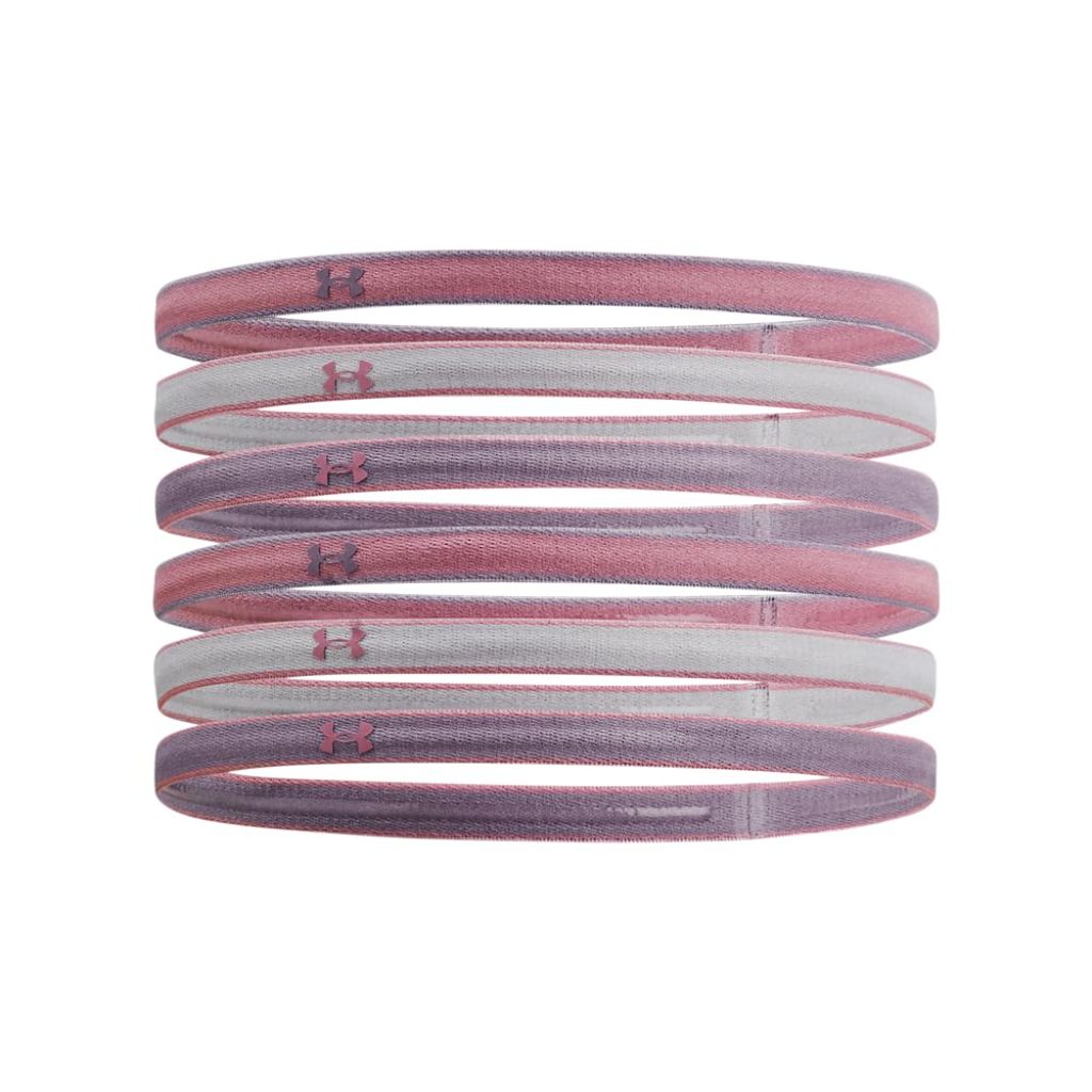 Under Armour Women's Mini Headbands - Pink Elixir/Violet Gray, One Size (6ct.)