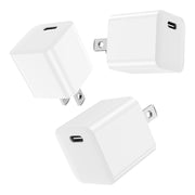 Premium Charger Block for iPhone 12-16, Fast Charging Block, Type C Brick Cube - 3pk