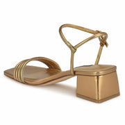 Nine West Women's Bernise3 Heeled Sandal, Bronze 750, 5.5