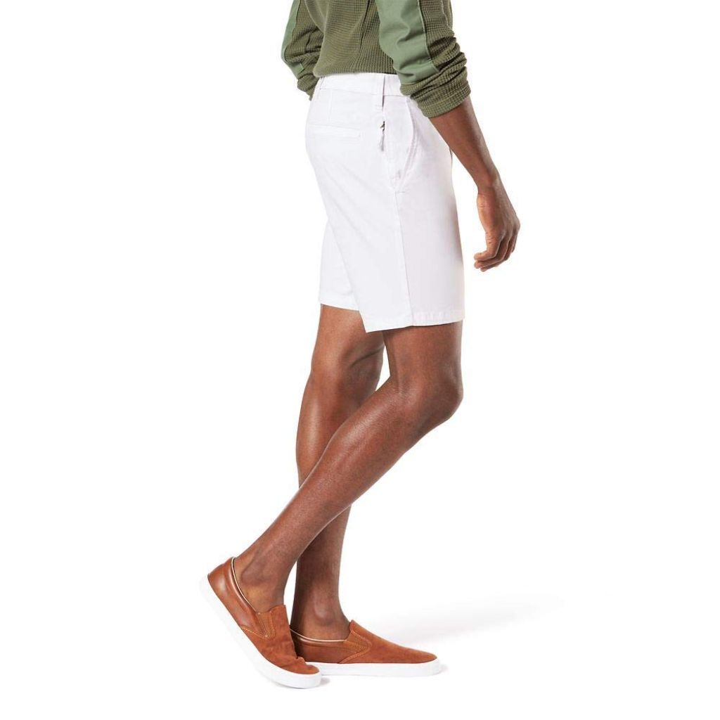 Dockers Men's Ultimate Straight Fit Supreme Flex Shorts (Regular and Big & Tall), Paper White, 33