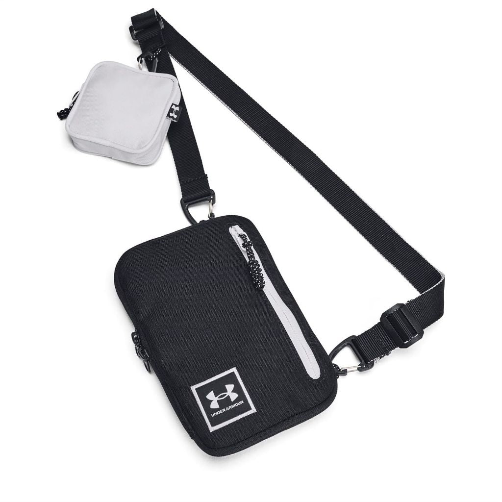 Under Armour Loudon Crossbody Bag - Black/White, Small