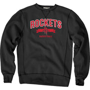 Blue 84 NBA Fleece Alternate Color Crewneck Sweatshirt - Houston Rockets, Black (2XL)