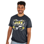 Blue 84 NBA Team Color T-Shirt - Utah Jazz, Heather Navy (XL)