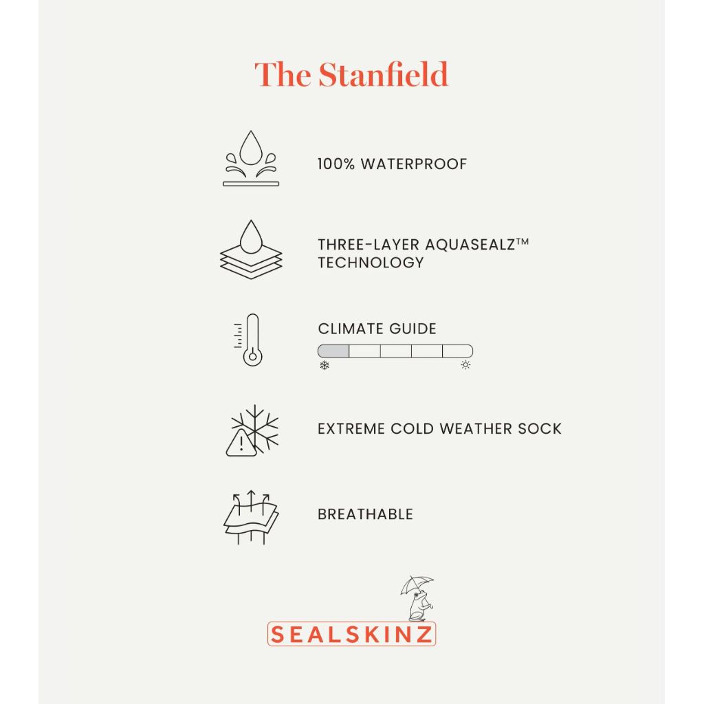 SEALSKINZ Unisex Waterproof Extreme Cold Weather Mid Length Merino Wool Lined Socks - Navy/Gray, Medium