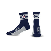 For Bare Feet NHL Lil' Deuce Quarter Sock Team Color - Winnipeg Jets, Large