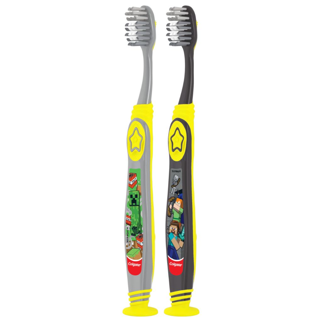 Colgate Kid's Extra Soft Toothbrush - Minecraft, 2 Pack