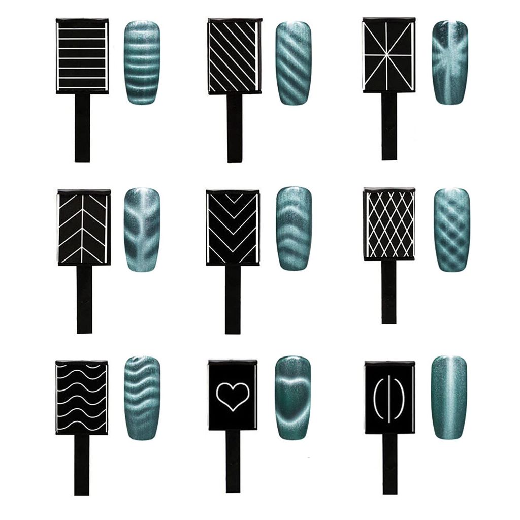 YECIRALA 16 Pieces Cat Eye Nail Magnet Tool Set