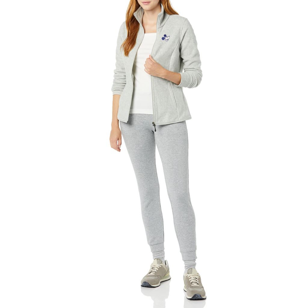 Amazon Essentials Women's Disney Polar Fleece Full-Zip Jacket - Happy Mickey, XX-Large