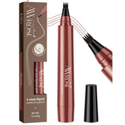 AWROSE 3D Waterproof Microblading Eyebrow Pencil w/4 Fork Tip - #5 Red-Brown