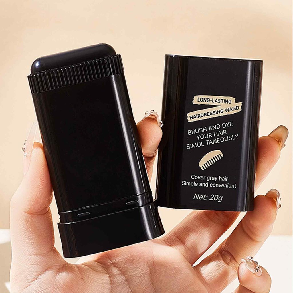 Meidian Waterproof Hair Dye Comb Portable Root Touch Up Hair Color Stick - Coffee