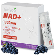 Fenyou NAD+ 1000mg w/Nicotinamide Riboside, Resveratrol - Grape, 30ct.