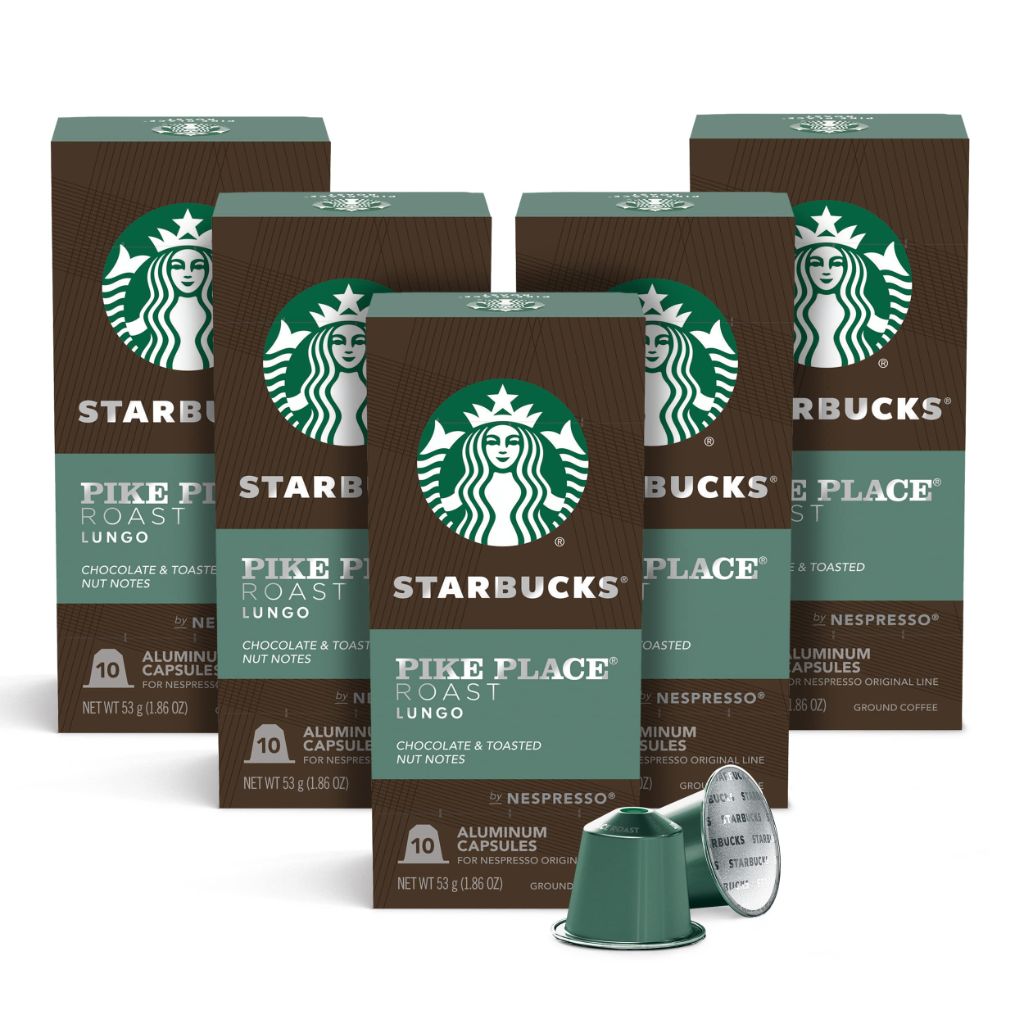 Starbucks Nespresso Original Line Pike Place Coffee Capsules, 100ct
