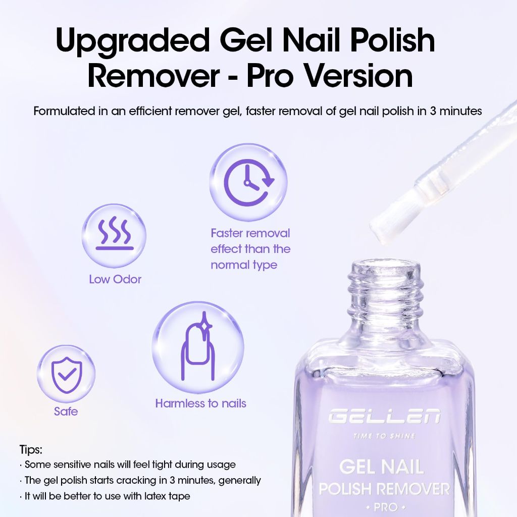 GELLEN Gel Nail Polish Remover Pro - 0.61 fl. oz.