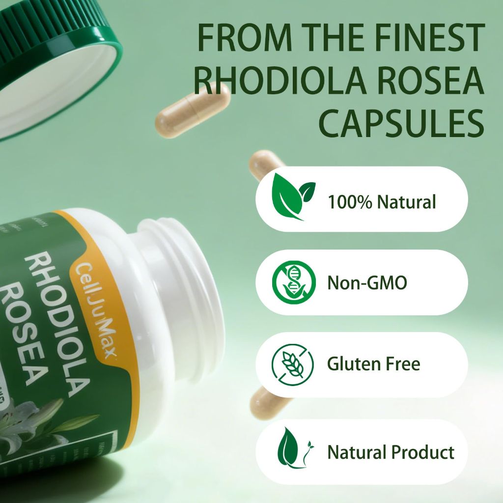 CellJuvMax Rhodiola Rosea 600mg - 60 Capsules