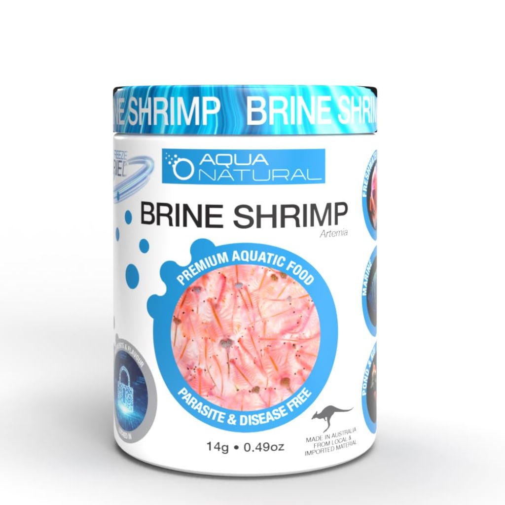 Aqua Natural Freeze Dried Brine Shrimp Fish Food, 0.4oz
