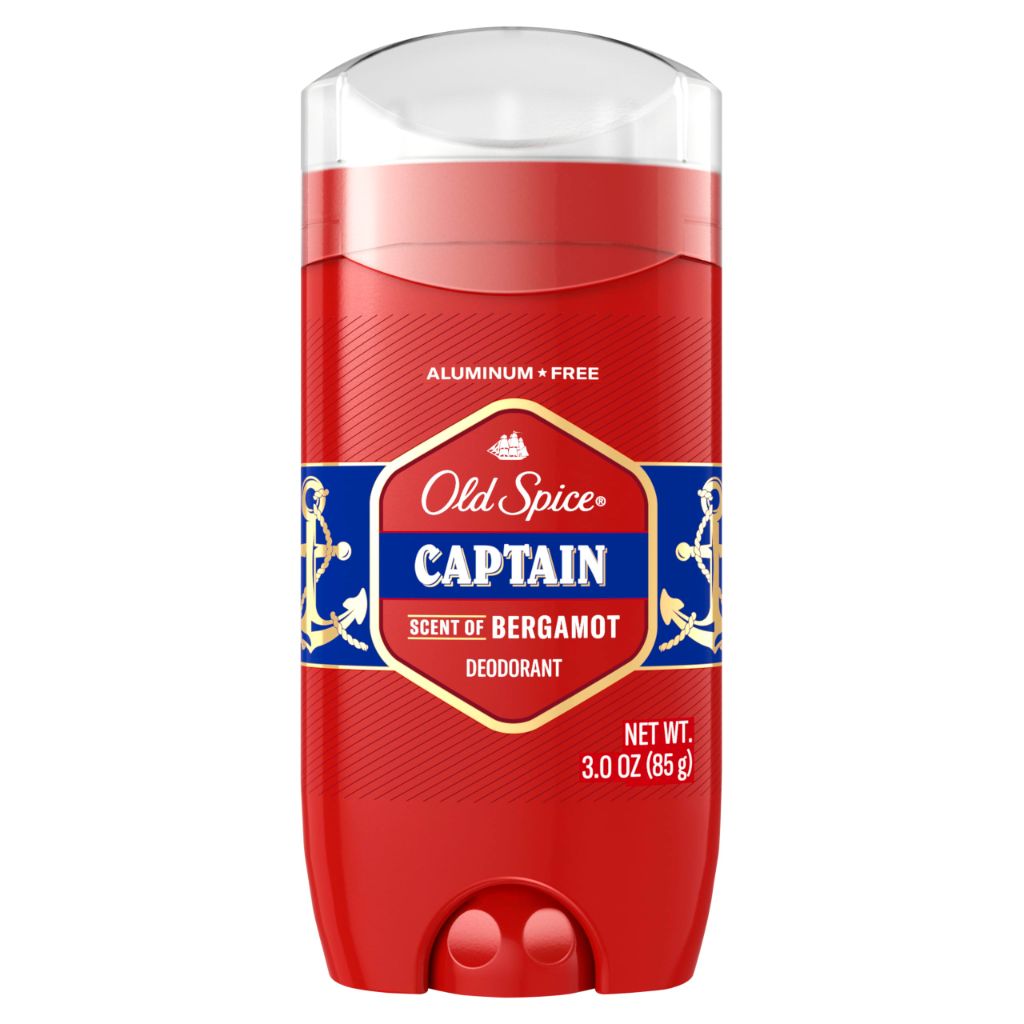 Old Spice Men's Aluminum Free Deodorant - Capitan (Bergamot Scent), 3.0 oz