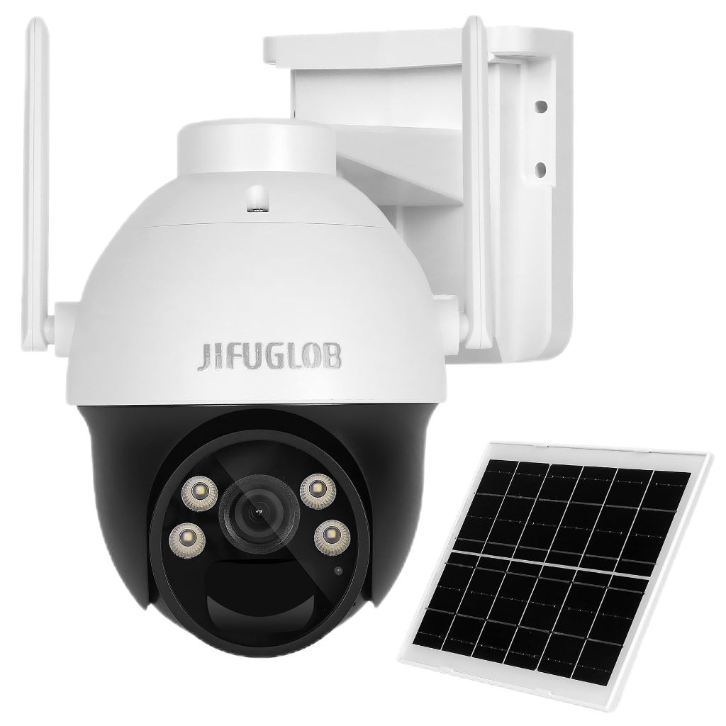 Ip Camera 4G LTE Cellular Solar Security Camera - White