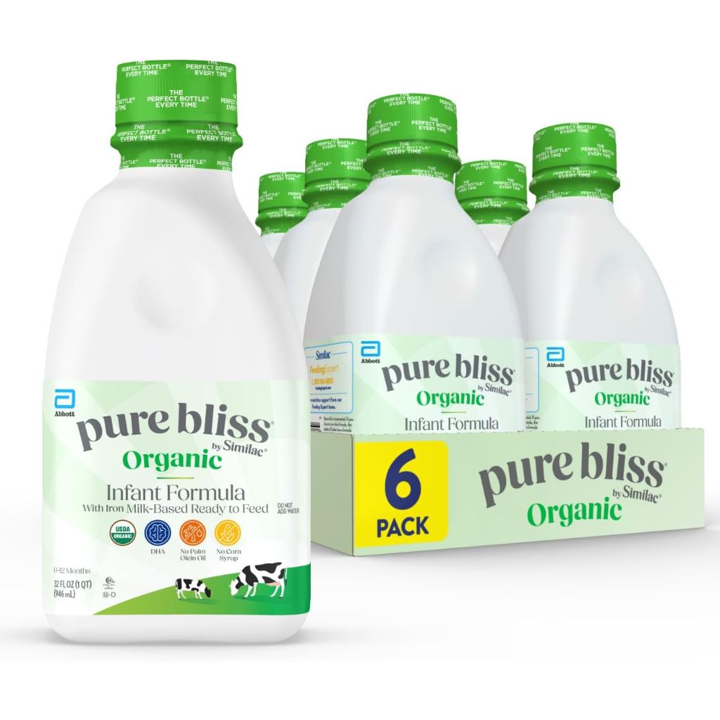 Similac Pure Bliss Organic Ready-to-Feed Infant Formula - 32 fl. oz. (6 Pack)