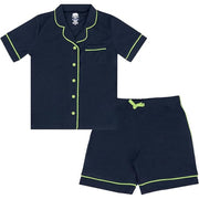 Fruit of the Loom Energize Boy's Pajama Set Navy - XS