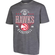 Ultra Game Men's NBA Official Super Soft Mad Props T-Shirt - Atlanta Hawks, Heather Charcoal (Small)