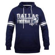 Simapak Women's Classic Athletic Fleece Sweatshirts Hoodie Pullover - Dallas Cowboys, Navy & White (Small)