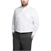 Michael Kors Big Fit Solid Non-Iron Stretch Dress Shirt - White, 5XL (22-34/35)