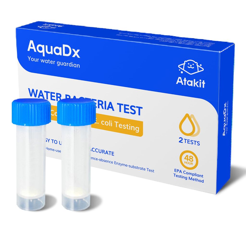 ATAKIT AquaDx Water Bacteria Test Kit Total Coliform and E.coli Testing - 2 Tests