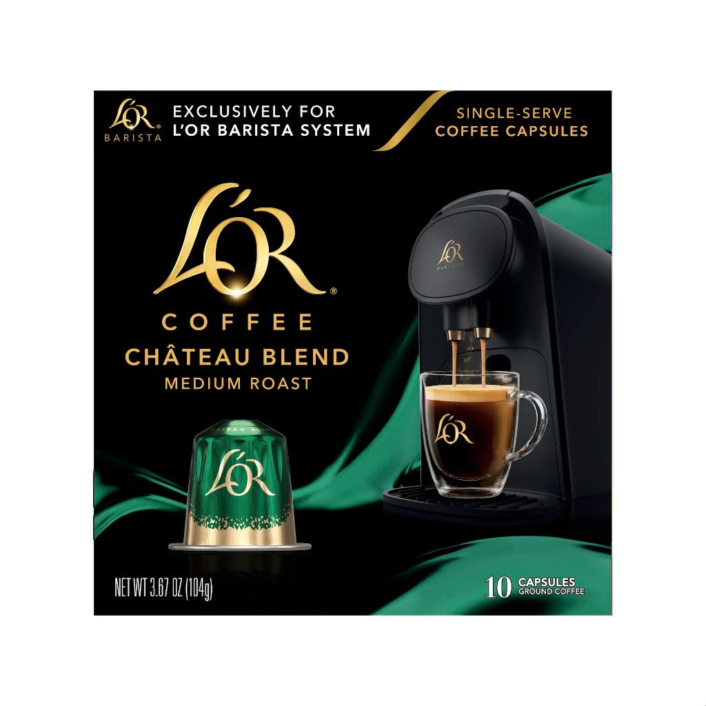 L'OR Coffee Chateau Blend Medium Roast Coffee Capsules, 10ct.