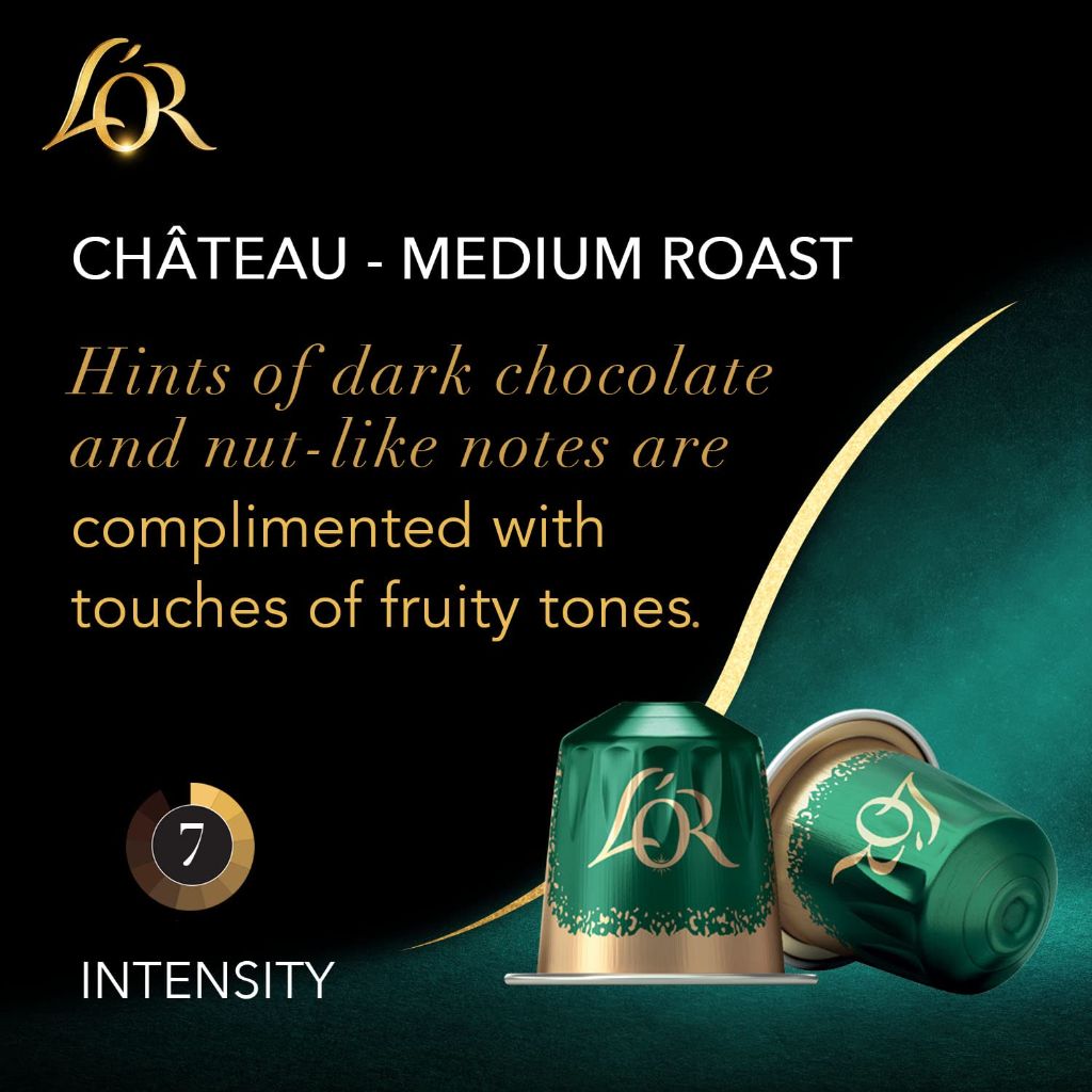 L'OR Coffee Chateau Blend Medium Roast Coffee Capsules, 10ct.