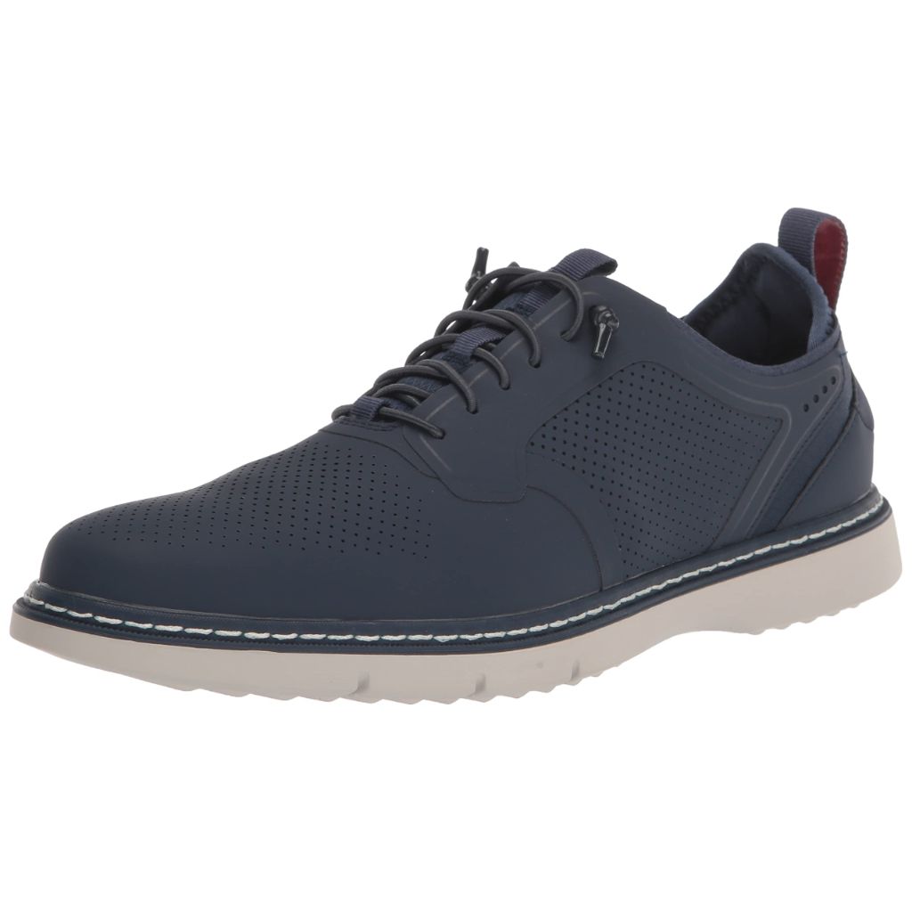 Stacy Adams Men's Synchro Elastic Lace Oxford Shoes - Navy, 12