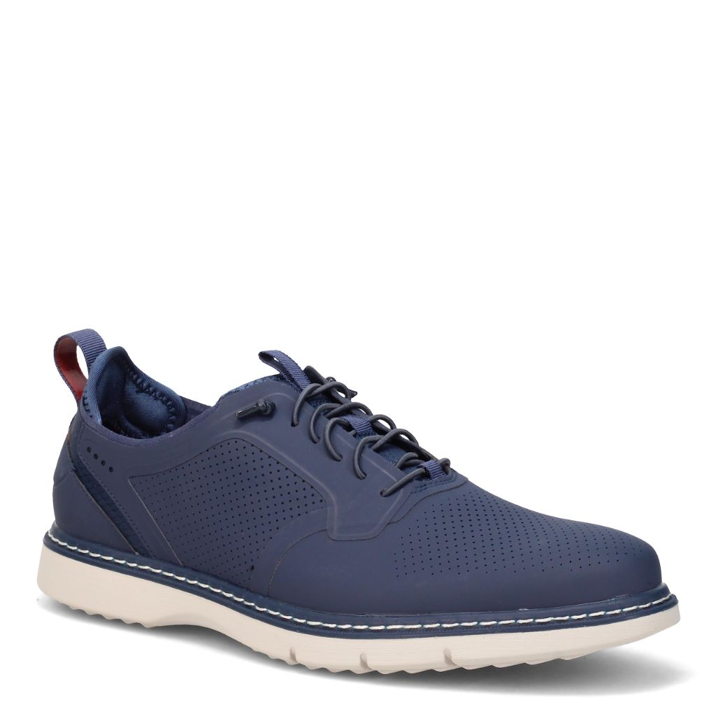 Stacy Adams Men's Synchro Elastic Lace Oxford Shoes - Navy, 12