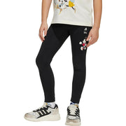 adidas Girl's Disney Mickey Mouse Leggings - Black/Off White, XS
