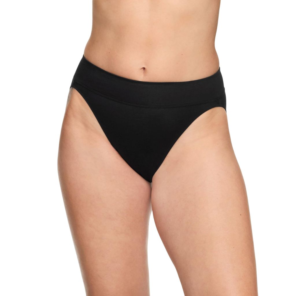 Warner's Women's No Pinching No Problems Dig-Free Mid-Waist Hi-Cut Briefs - Blush/Mink/Black, Medium (3 Pairs)