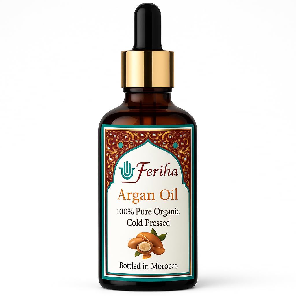 Feriha Moroccan Extra Virgin Argan Oil, Cold Pressed - 1.7 fl. oz.