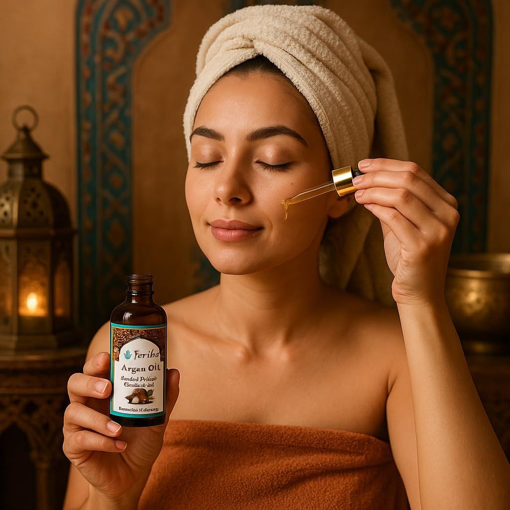 Feriha Moroccan Extra Virgin Argan Oil, Cold Pressed - 1.7 fl. oz.