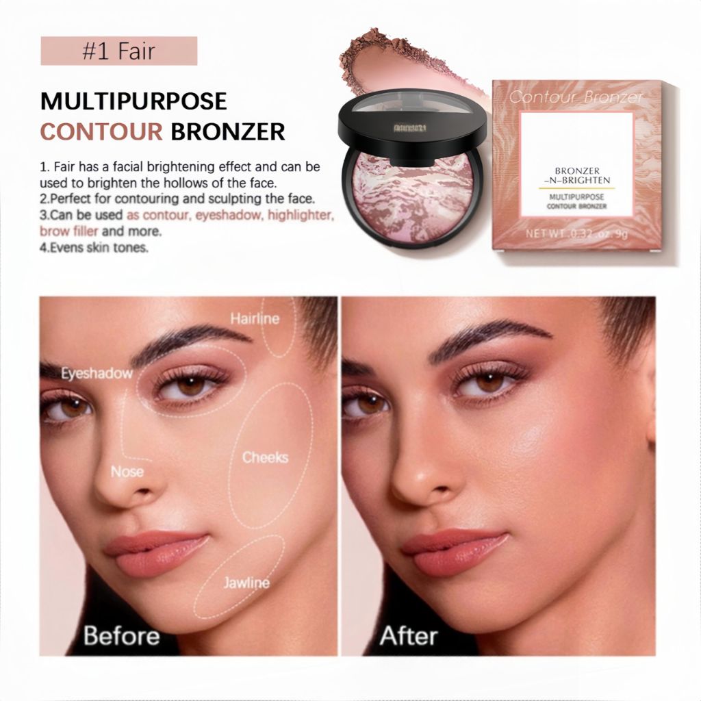 MAEPEOR Baked Bronzer Powder - 03 Fair