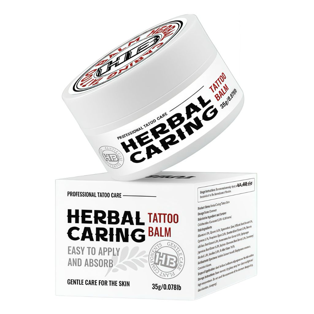 Herbal Tattoo Aftercare Healing Cream, Fast Absorbing, Non Greasy - 1.2 oz.