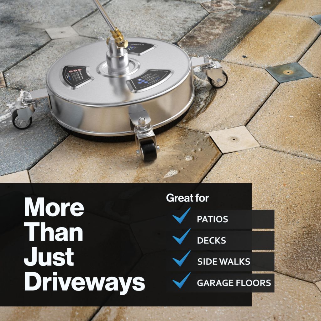 HYDRO PWR 13" Pressure Washer Surface Cleaner with Foam Cannon, 4000 PSI Max