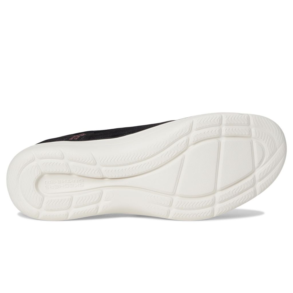 Skechers Women's On-The-Go Flex Radiant Snake Print Skimmer Hands Free Slip-In Shoes - Black/Rose Gold, 5.5