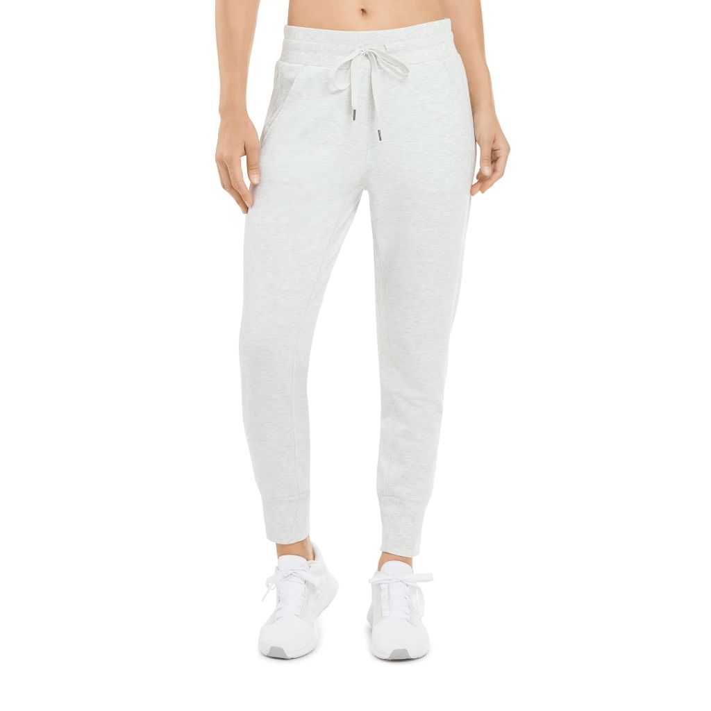 Danskin Women's Soft Touch Jogger Pants - Oatmeal Heather, Large