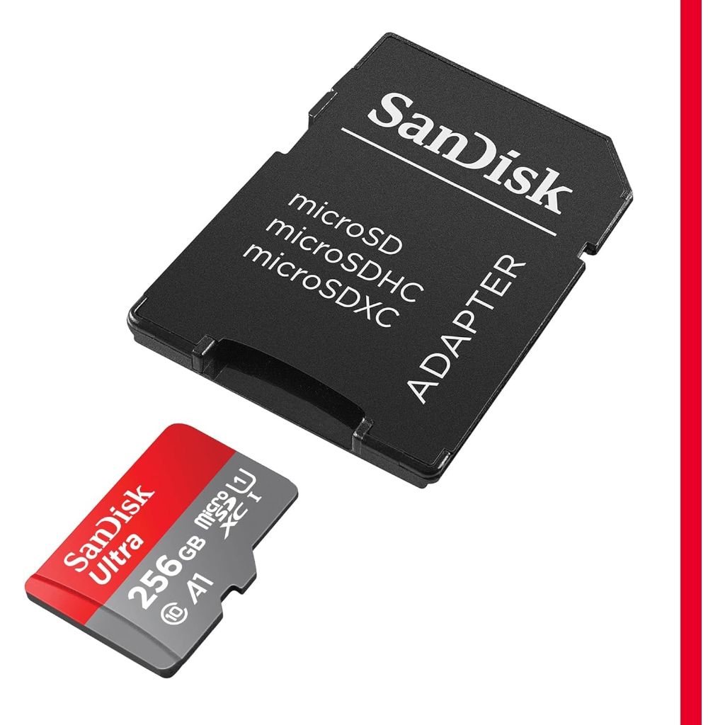 SanDisk 256GB Ultra microSDXC UHS-I Memory Card with Adapter