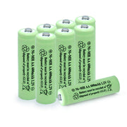 QBLPOWER Ni-MH 600mAh 1.2V Rechargeable Solar Light Batteries - AA (8ct)
