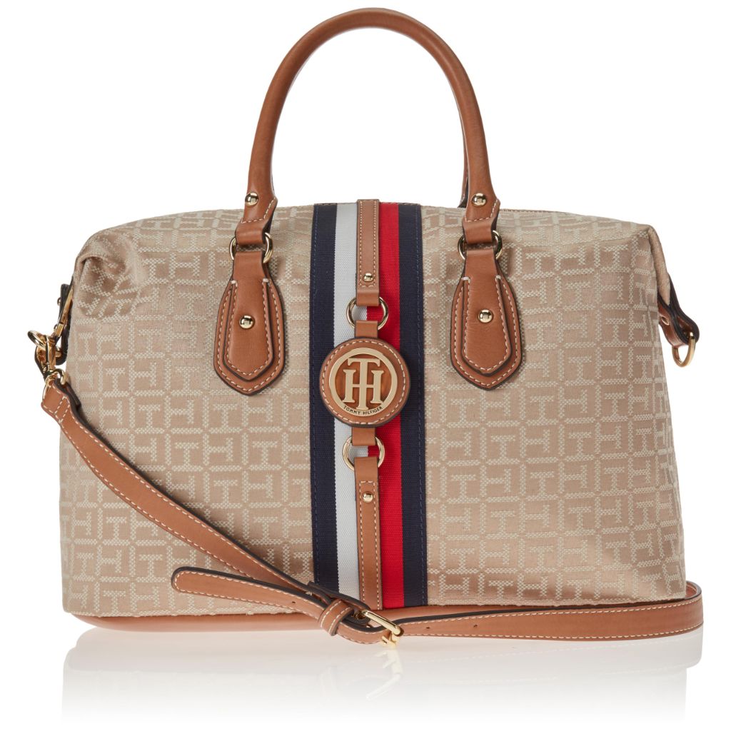 Tommy Hilfiger Women’s Jaden Satchel Crossbody Bag - Khaki Tonal