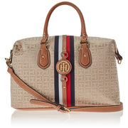 Tommy Hilfiger Women’s Jaden Satchel Crossbody Bag - Khaki Tonal