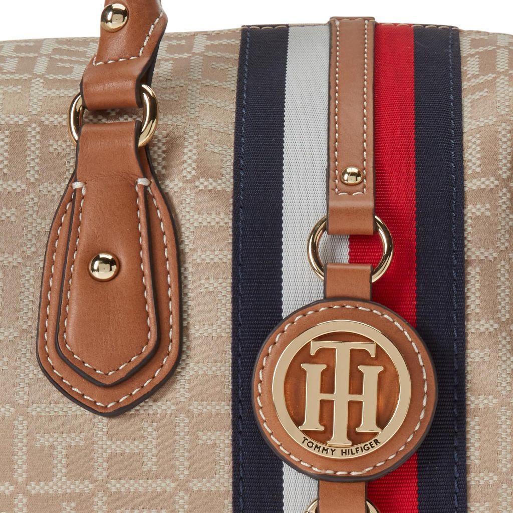 Tommy Hilfiger Women’s Jaden Satchel Crossbody Bag - Khaki Tonal
