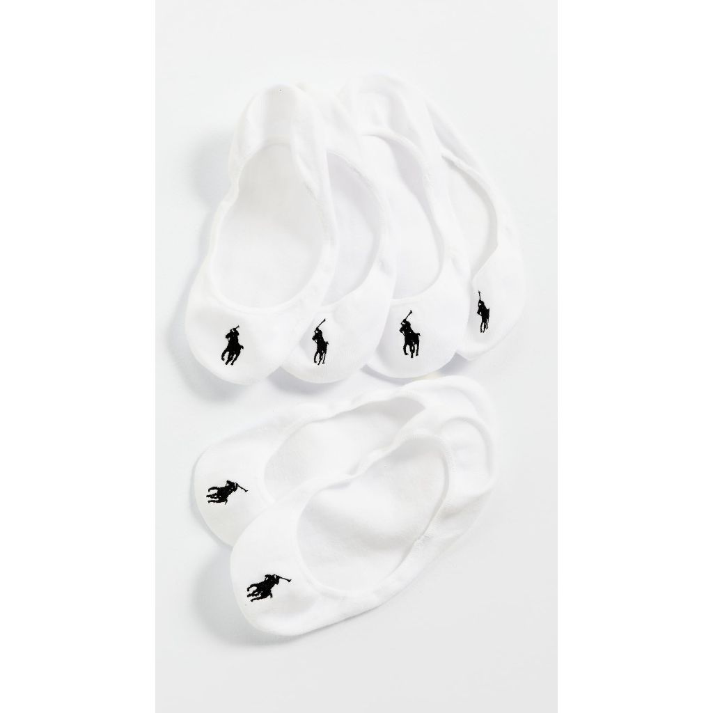 Polo Ralph Lauren Women's Ultra Low Liner Socks - White, 4-10 (3 Pair)