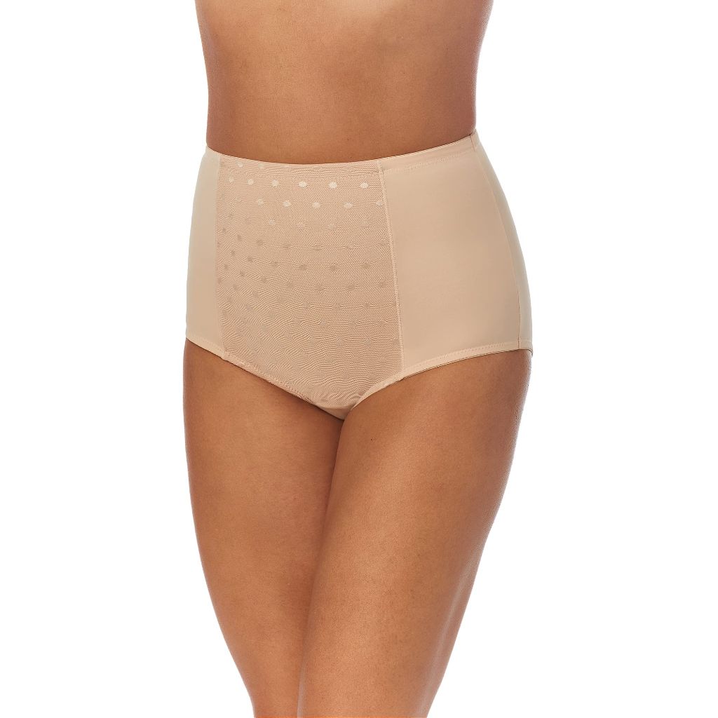 Ellen Tracy Women's Perfect Shape Control Brief - Sun Beige, Large (2 Pair)
