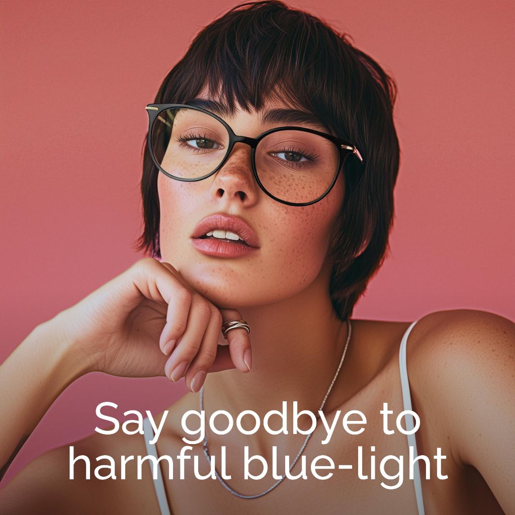 Gaoye Blue Light Blocking Glasses w/Soft Case - Leopard Transparent (3 Pairs)